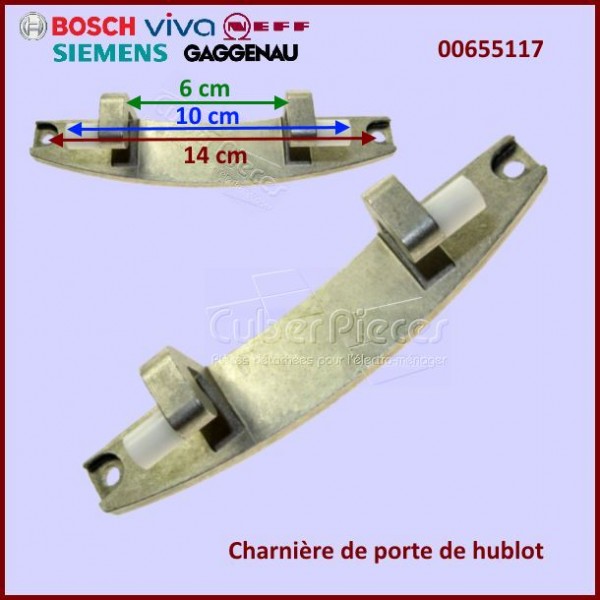 Charnière de hublot Bosch 00655117 CYB-299954