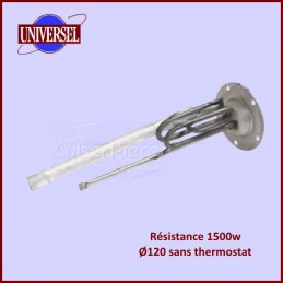 Résistance de chauffe-eau 1500w Ø120 sans thermostat CYB-158831