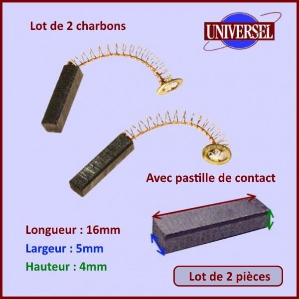 Charbon moteur 16x5x4mm CYB-018357