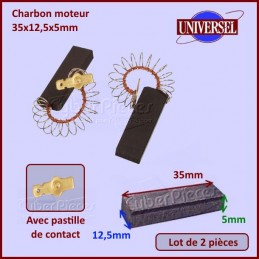 Charbons moteur 35x12,5x5mm Bosch 00154740 CYB-008273