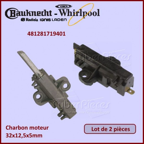 Charbon moteur avec support 32x12,5x5mm CYB-200370