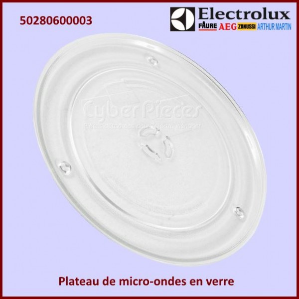 Plateau en verre (481246678426) de 36cm pour micro-ondes Whirlpool