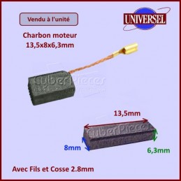 Charbon moteur 13,5x8x6,3mm CYB-032599