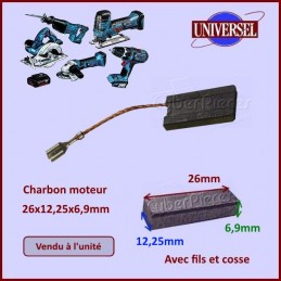 Charbon moteur 26x12,25x6,9mm Hilti CYB-036795