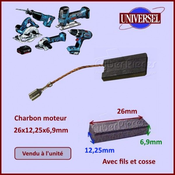 Charbon moteur 26x12,25x6,9mm Hilti CYB-036795