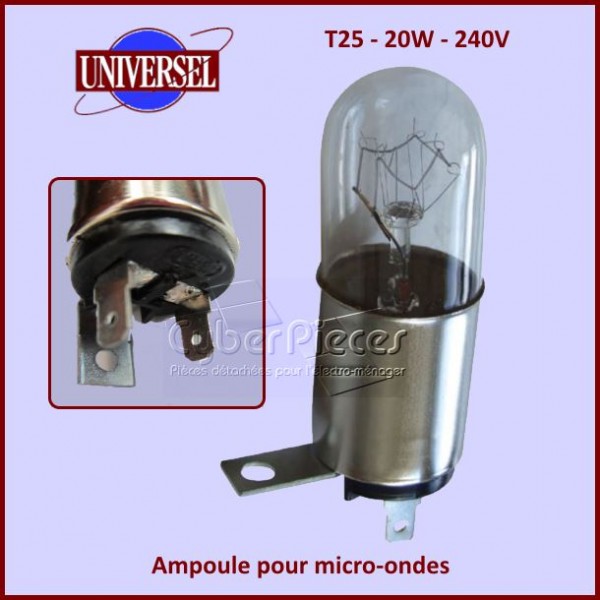 Ampoule pour micro-ondes T25 - 20W - 240V CYB-015288