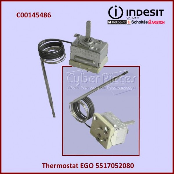 Thermostat de four Ego 5517052080 - C00145486 CYB-060202
