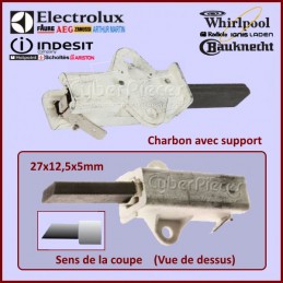 Charbon moteur avec support 27x12,5x5mm CYB-008679