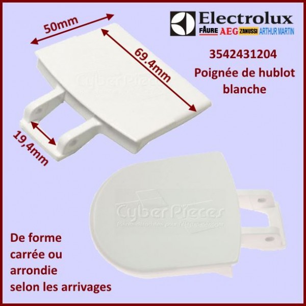 Poignée De Hublot Blanche Electrolux 3542431204 CYB-007191