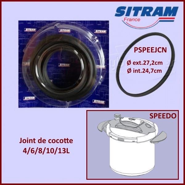 Joint de cocotte minute SITRAM SPEEDO 4/6/8/10/13L Ø 24cm - Pièces