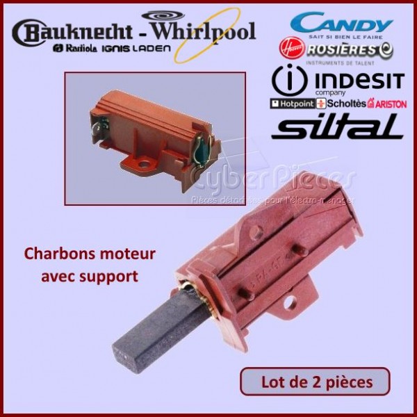 Charbons moteur avec support 32x12,5x5mm (Lot de 2) CYB-086974