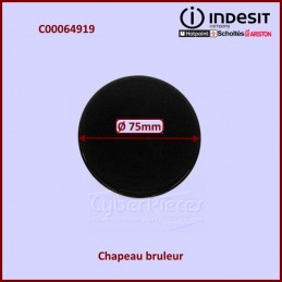 Chapeau brûleur semi rapide Indesit C00064919 CYB-319706