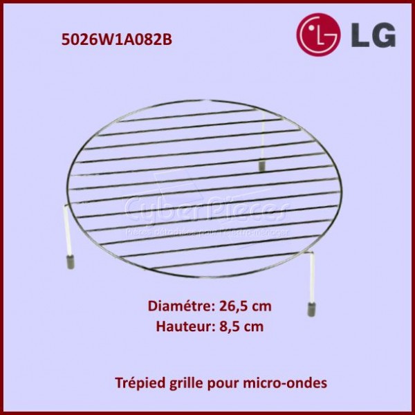 Plateau en verre de Ø 24,5cm pour fours micro-ondes LG d'origine .