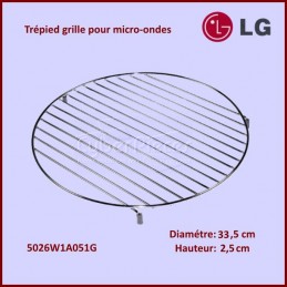Trépied Hauteur 2,5cm - Grille Support Inox Ø33,5cm CYB-364140
