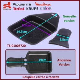 Coupelles/Poêlons carrés (lot de 6) Raclette Tefal