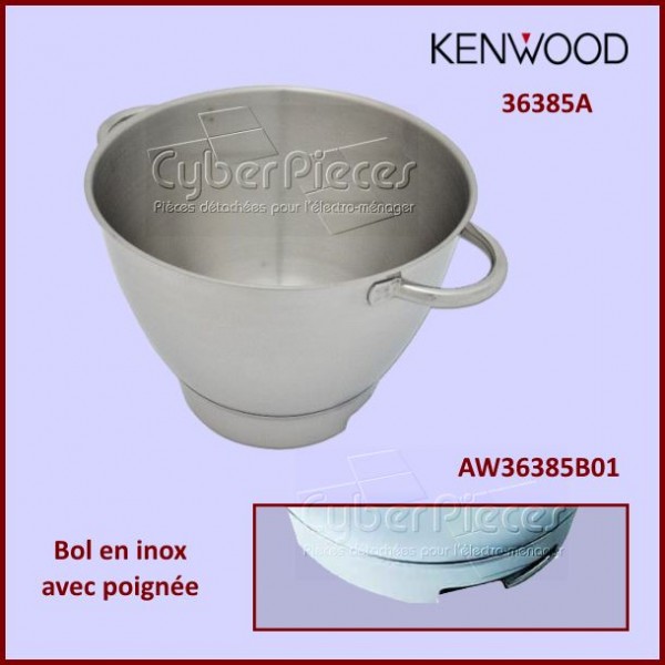 Bol en inox 36385A avec poignée Kenwood Chef AW36385B01 CYB-356756