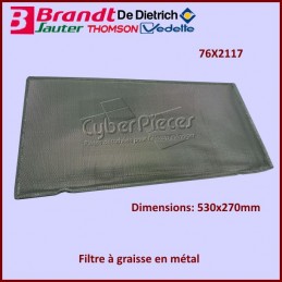 Filtre à graisse en métal Brandt 76X2117 CYB-245821