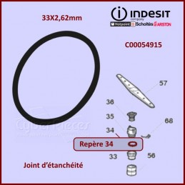Joint d’étanchéité 33X2,62mm Indesit C00054915 CYB-317917