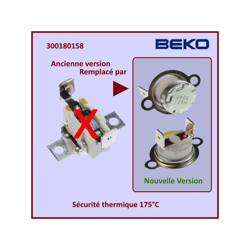 Sécurité thermique 175°C BFC54 Beko 300180158 CYB-052412