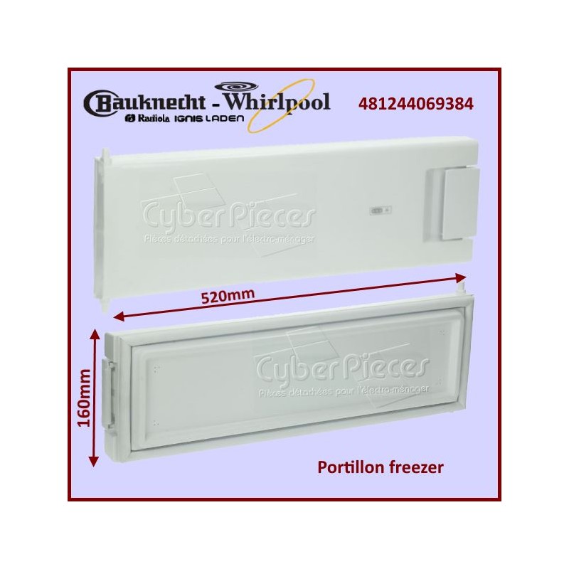 Portillon Frezeer Whirlpool 481244069384 CYB-082488