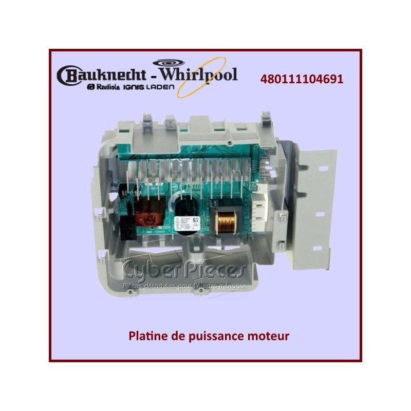 Carte électronique de commande moteur Whirlpool 480111104691 CYB-433945