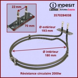 Résistance circulaire 2000w Electrolux 3570284038 CYB-132350