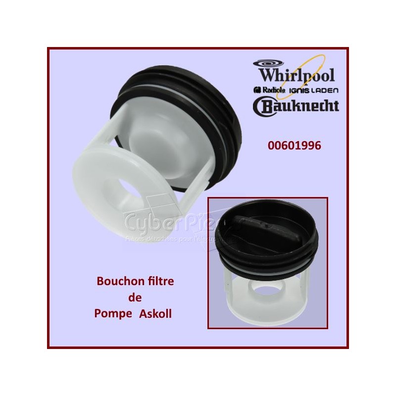 Bouchon filtre de pompe ASKOLL Bosch 00601996 CYB-114820