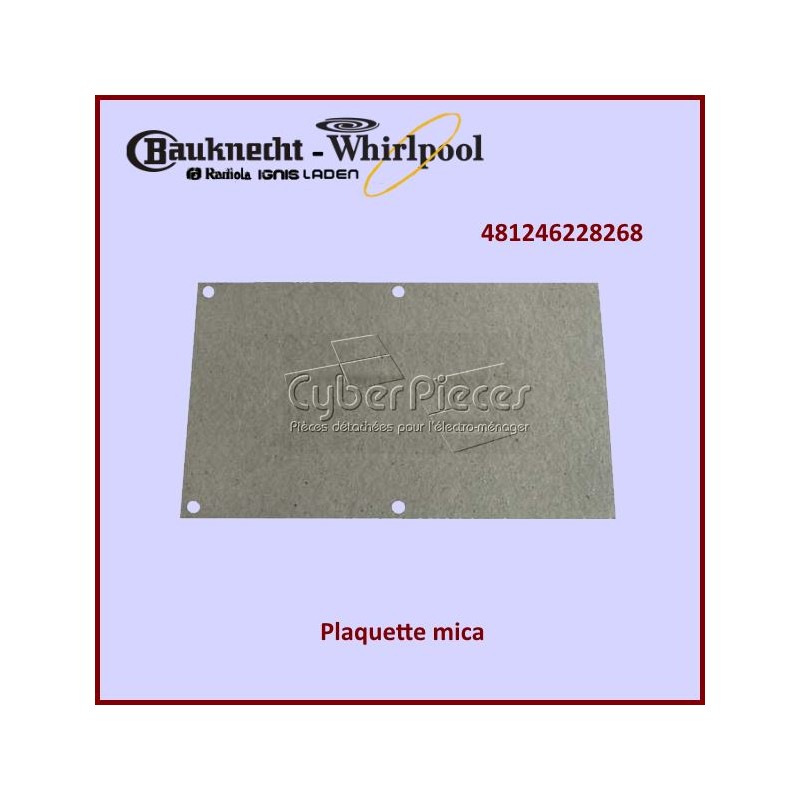 Plaque Mica Whirlpool 481246228268 - Pièces Micro-ondes