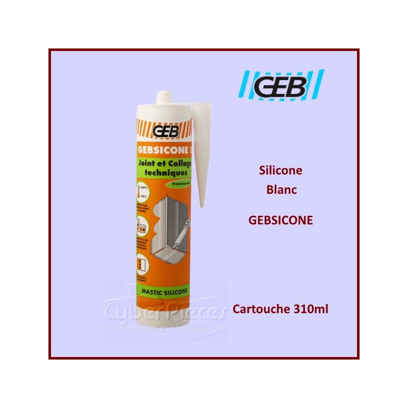 Mastic en silicone haute température 300 g + 350 °C - Cartouches noires