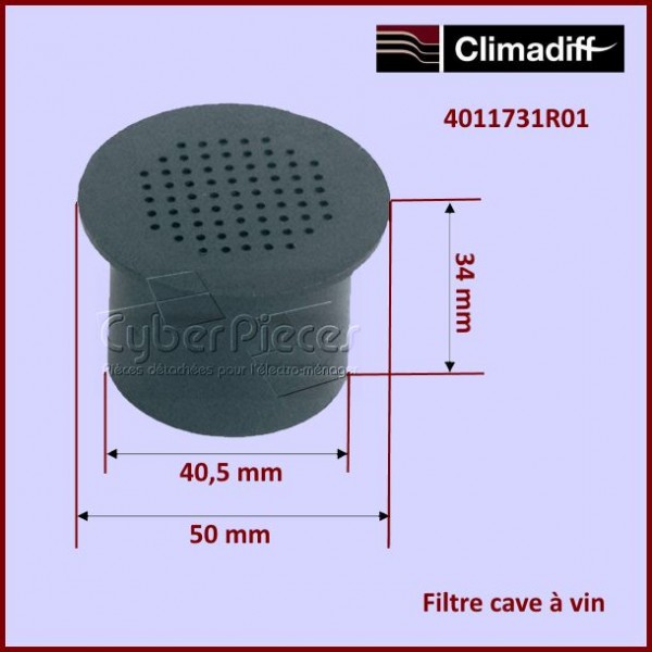 Filtre cave à vin Climadiff 4011731R01 CYB-430180
