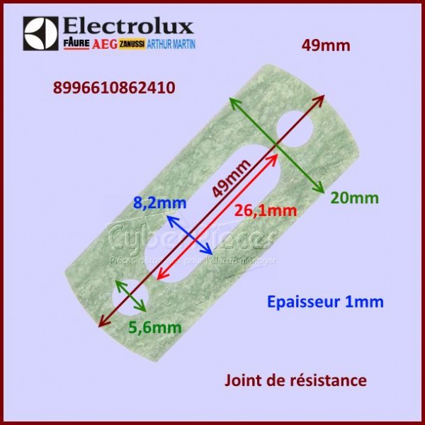 Joint de la résistance grill 8996610862410 CYB-100571