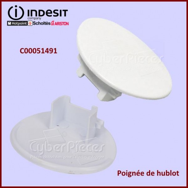 Poignée de hublot Indesit C00051491 CYB-007313