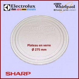 Plateau en verre 275mm Whirlpool 480120101083 CYB-417716