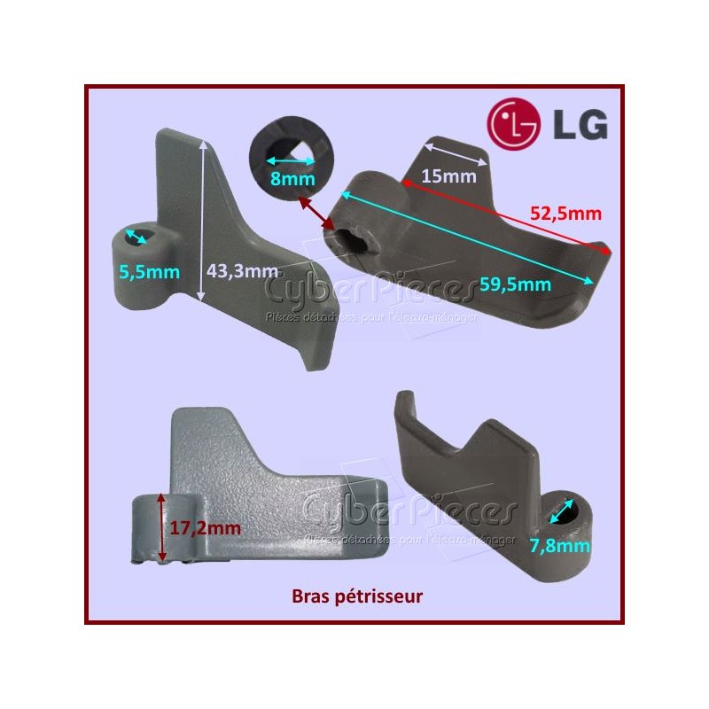 Bras Pétrisseur pour machine à pain Goldstar LG 5832FB3300B CYB-036443