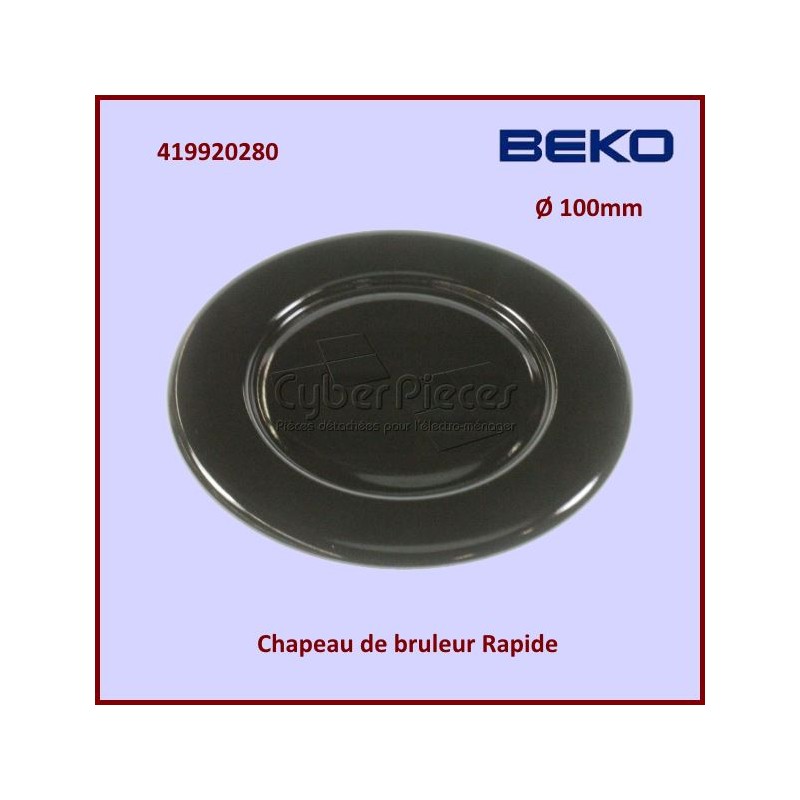 Chapeau bruleur Rapide SABAF Beko 419920280 CYB-073509