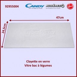 CANDY - CLAYETTE VERRE POUR FRIGO OU REFRIGERATEUR CANDY 