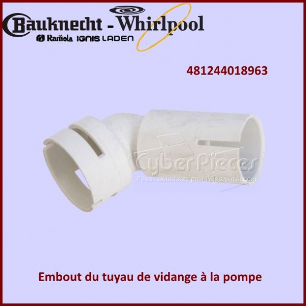 Embout du tuyau de vidange à la pompe 481244018963 CYB-192491