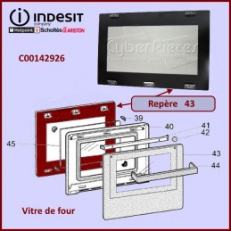 Vitre de four Indesit C00142926 CYB-097901