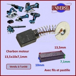 Charbon moteur 13,5x10x7,1mm CYB-426817