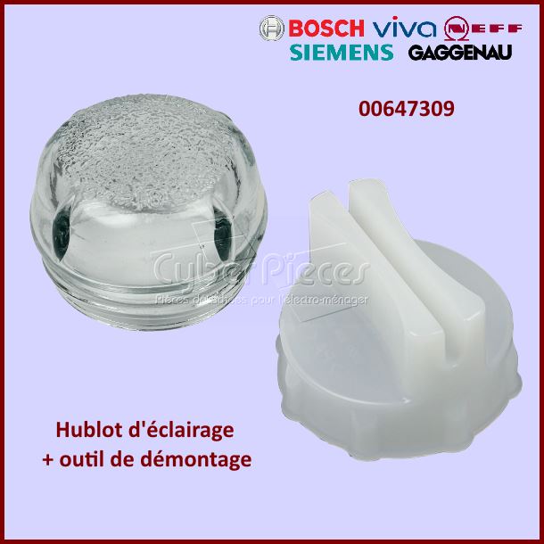 Lampe de four avec outil de démontage Bosch 00613655 - Pièces four