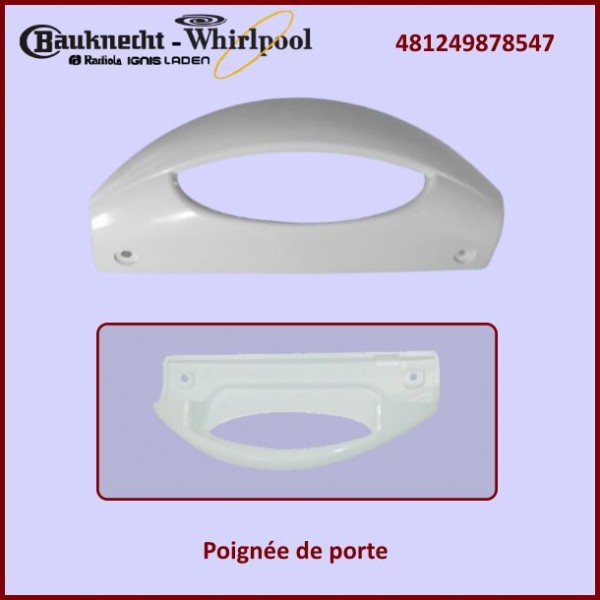 Poignée de porte Whirlpool 481249878547 CYB-084109