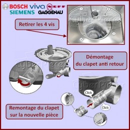 Pompe de vidange lave-vaisselle Bosch SBE46CX08E, SBE63M10EU