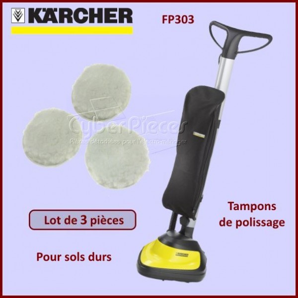 Tampons de lustrage x3 Karcher 28631930 CYB-217798