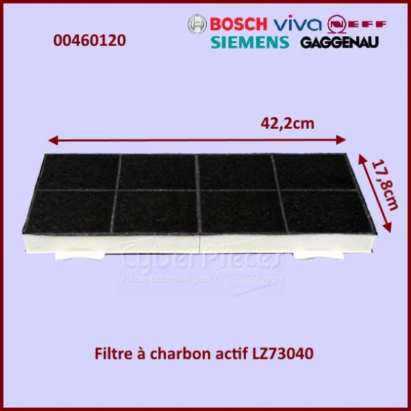 Filtre à charbon DHZ7301 Bosch 00460120 CYB-292283