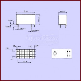 Relais RT334012 WG Schrack CYB-438605