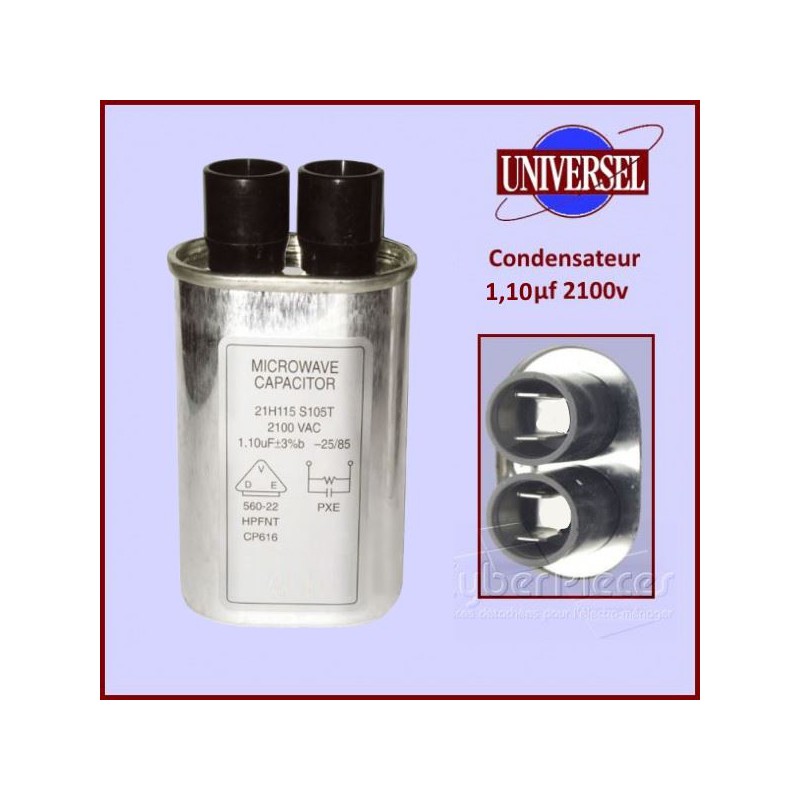 Condensateur 1,10µF (1,10mF) 2100V CYB-246354