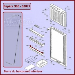 Barre Supérieure du Balconnet Liebherr 7113179 CYB-095808