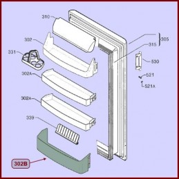 Balconnet Bouteille Electrolux 2425182041 - Pièces réfrigérateur 