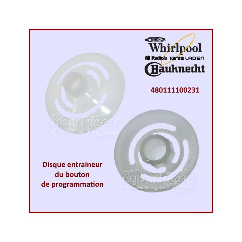 Entraineur bouton Whirlpool 480111100231 CYB-283359