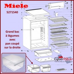 Gand bac à Légumes Miele 5271540 CYB-090230